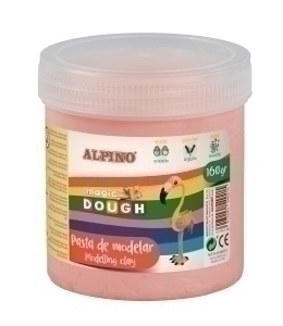 ALPINO DP000145. Bote de pasta modelar Magic Dough 160 gr carne