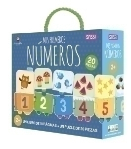 Puzle y Libro Sassi Manolito Books los Numeros 2 Piezas (+2 Años). Puzzles  infantiles . La Superpapelería